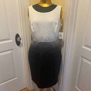 NWT CALVIN KLEIN HAND BEADED/SEQUINED DRESS  SIZE 12